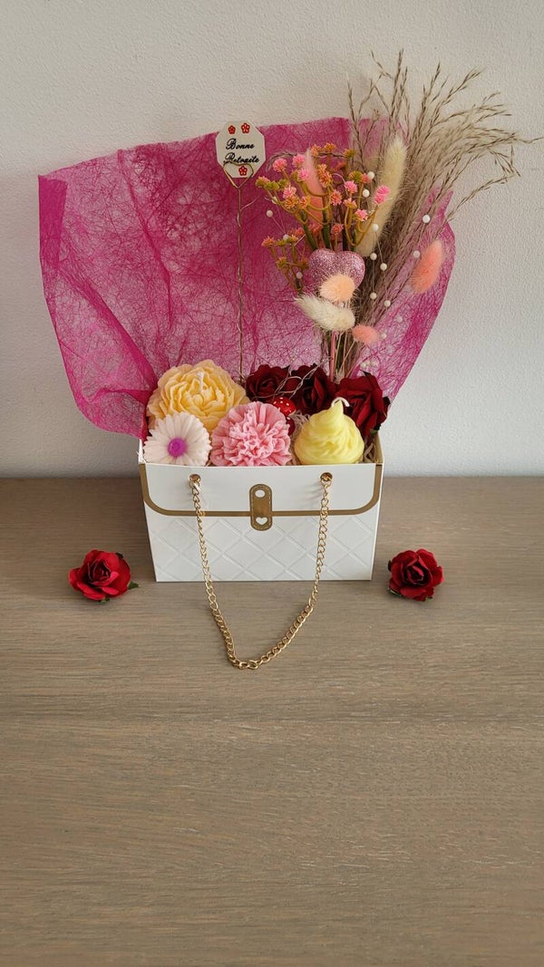 🕯️ Coffret bougie parfumée – Senteur Vanille (sur demande)