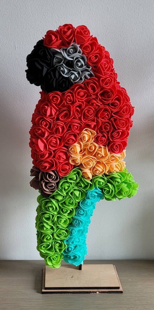 Perroquet fleuri