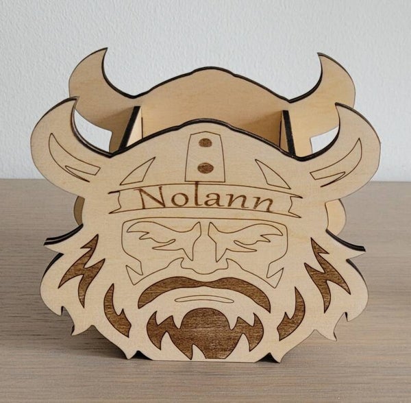 Boîte à crayons personnalisée Viking