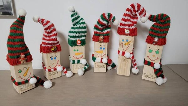 Bonhomme en tasseau de bois – fabrication artisanale personnalisée