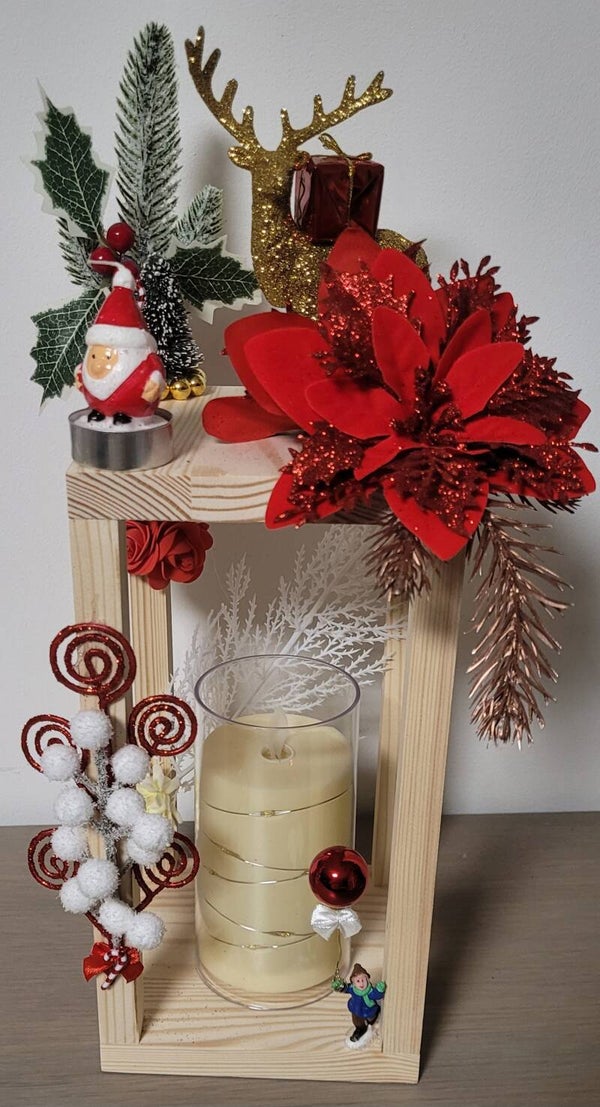 Lanterne de Noël décorative – Création artisanale