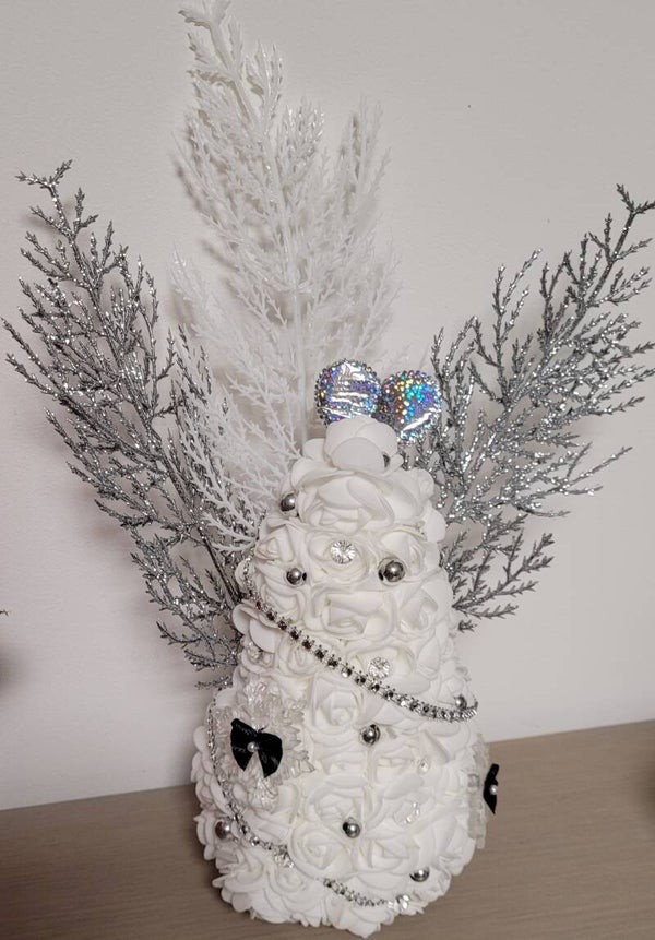 Sapin fleuri en mousse – Création artisanale (3 modèles différents)