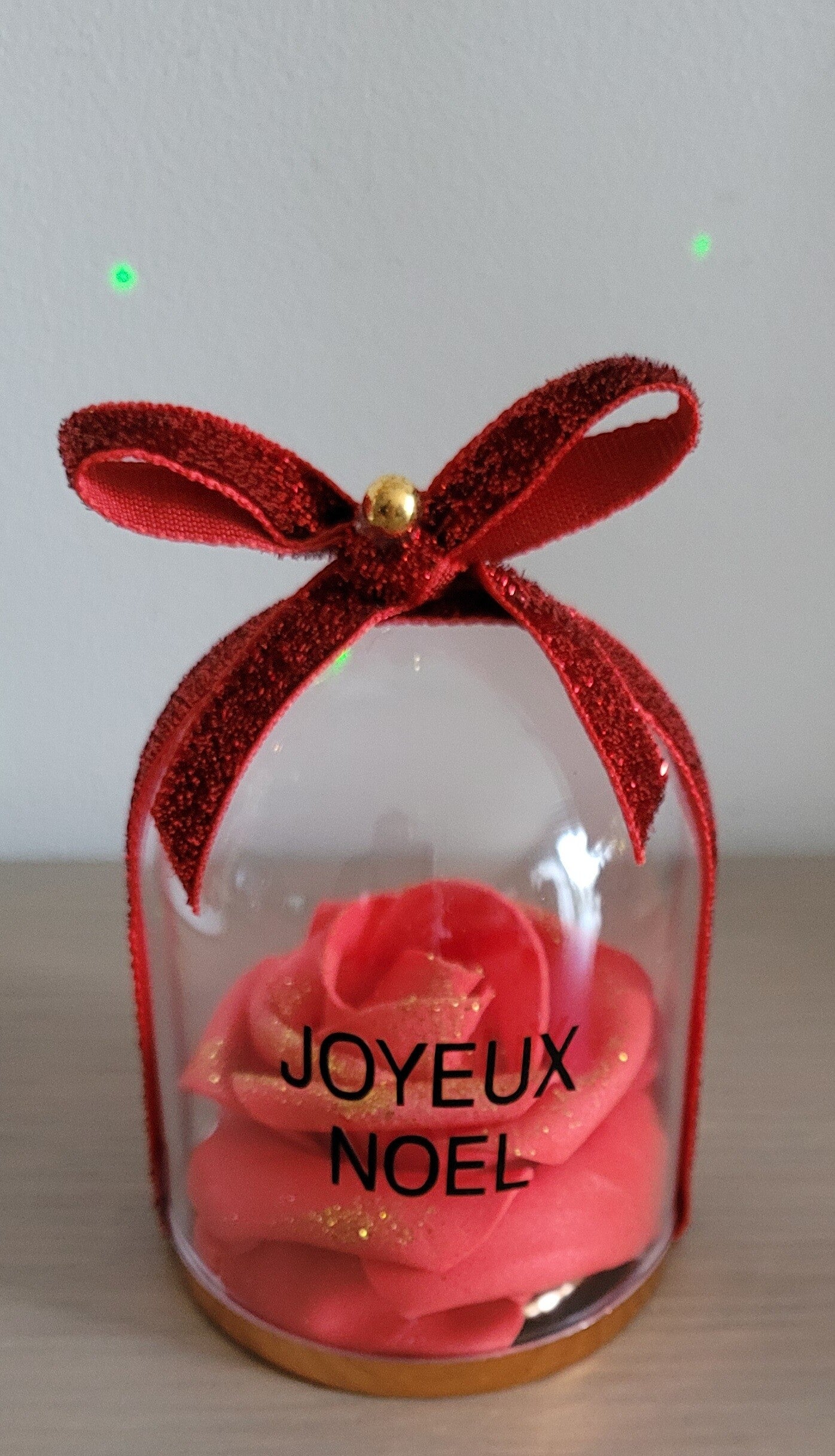 Cloche de Noël – Rose scintillante (plusieurs couleurs)