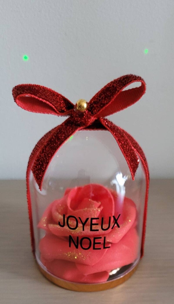 Cloche de Noël – Rose scintillante (plusieurs couleurs)