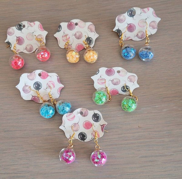 Boucles d’oreilles gourmandes & pailletées