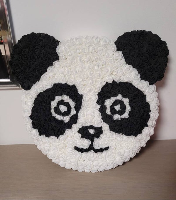 🐼 Tête de panda décorative – Fait main
