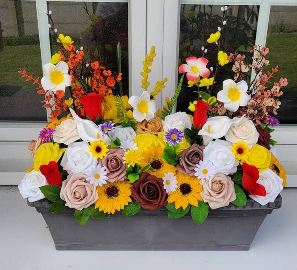 Bac à fleurs décoratif personnalisé – création artisanale