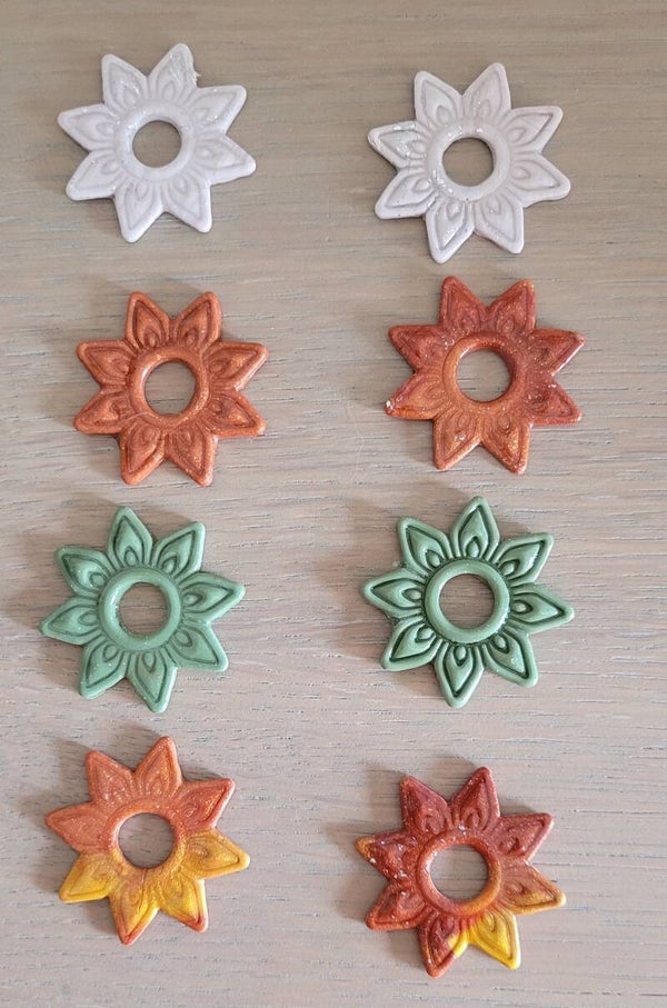 Pampilles Justine – Fleurs interchangeables pour créoles