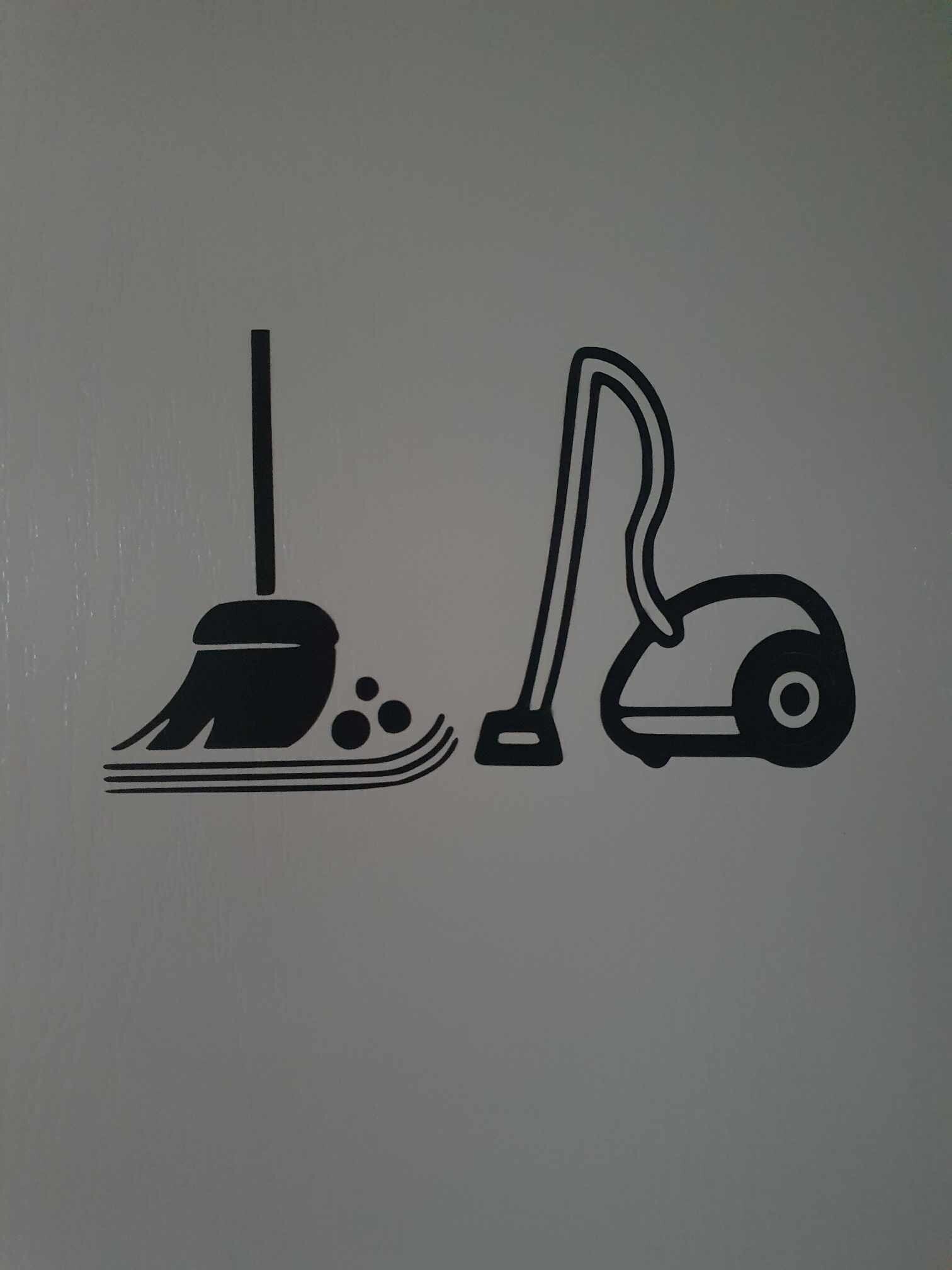 Sticker signalétique – Zone de ménage ou local d’entretien