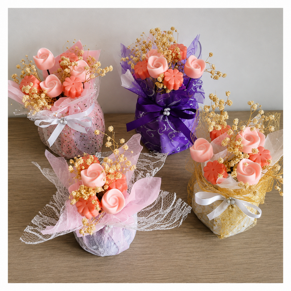 Bouquet de fondants parfumés Amande Cerise