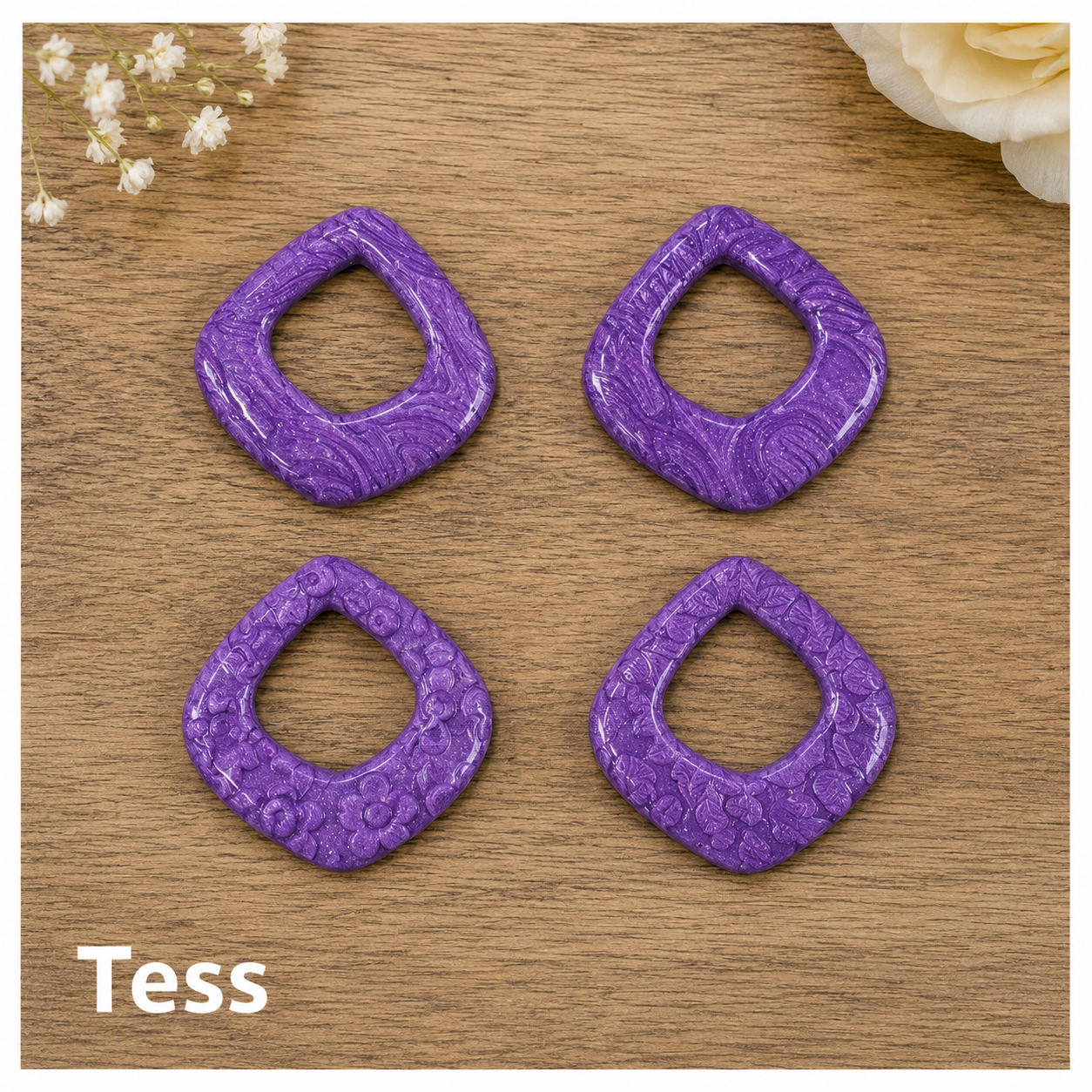 Pampilles Tess – boucles d’oreilles en pâte polymère