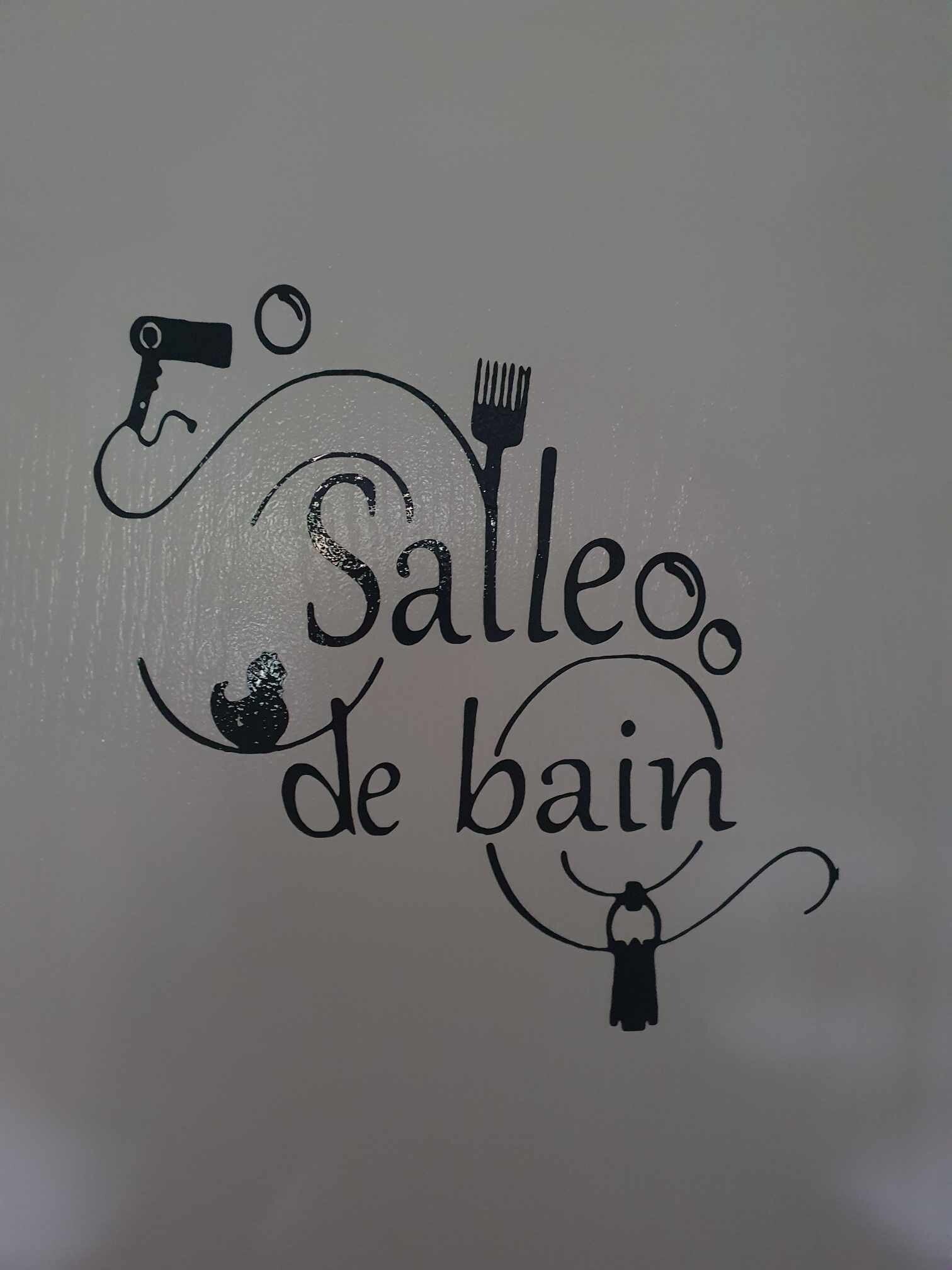 Sticker déco pour porte – Salle de bain, WC, chambre, etc.