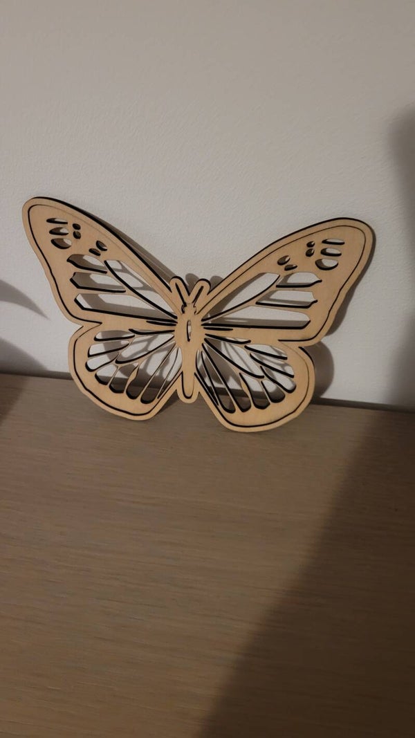 🦋 Papillon décoratif en bois —