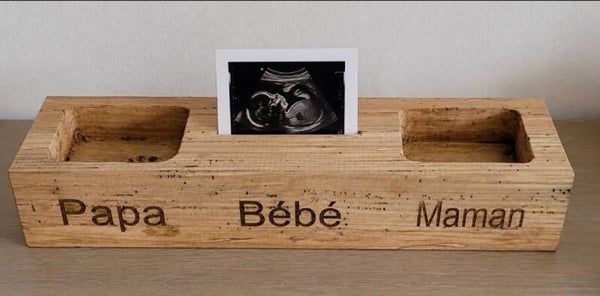 Vide-poches personnalisé « Papa • Bébé • Maman »