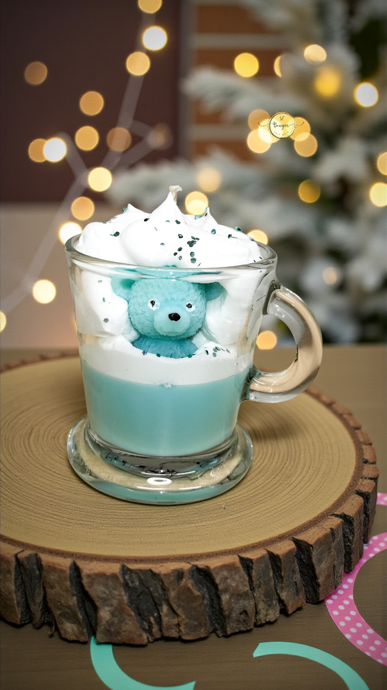 Bougie tasse à café adoucissant