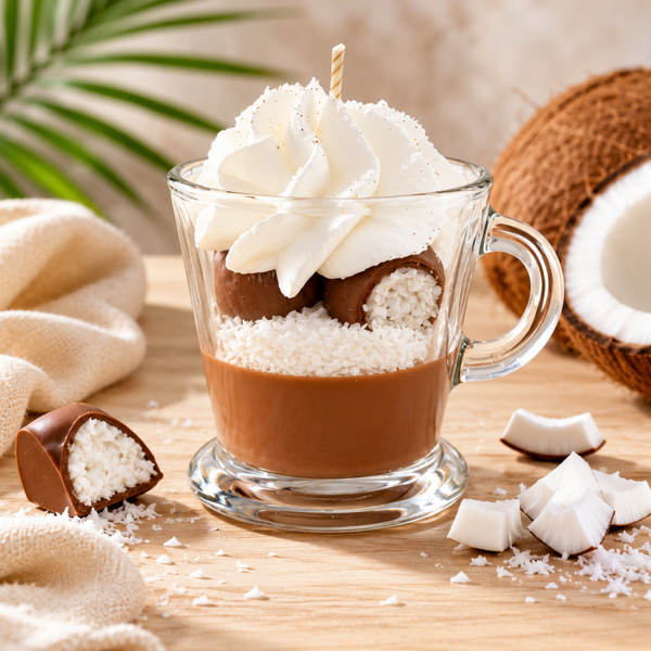 Bougie tasse à café noix de coco