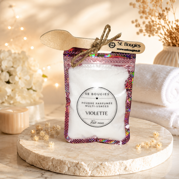 Poudre parfumée 50gr différentes senteurs