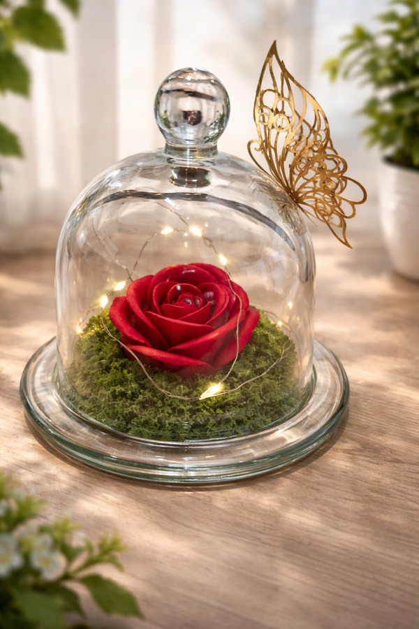 La rose enchantée couleur rouge