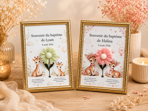 Cadre Baptême différents thèmes