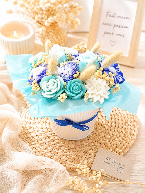 Gros bouquet de fondants parfumés senteur & couleurs de votre choix