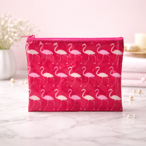 Trousse de toilette flamant rose