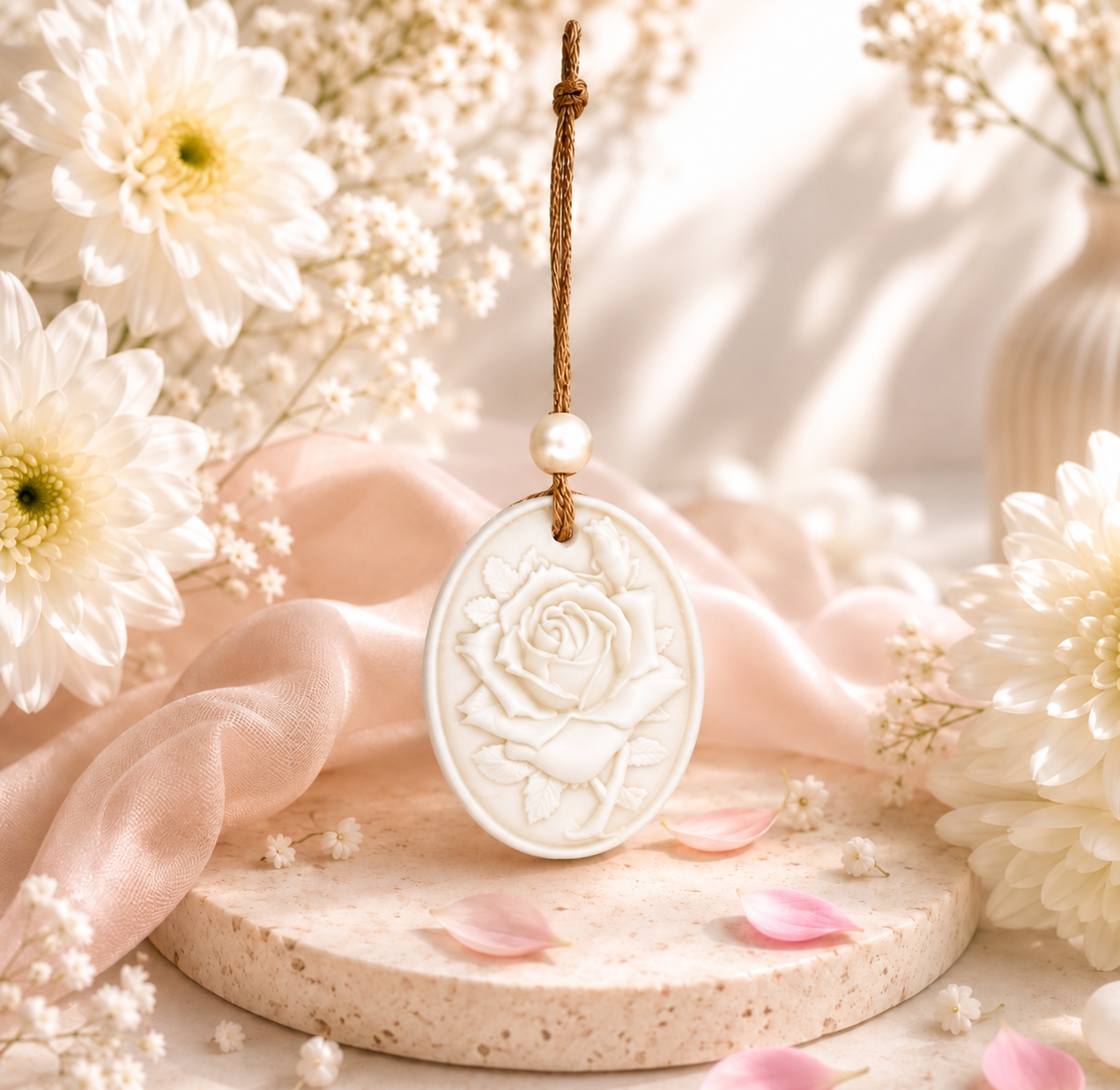 Fleur de coton suspension pour penderie