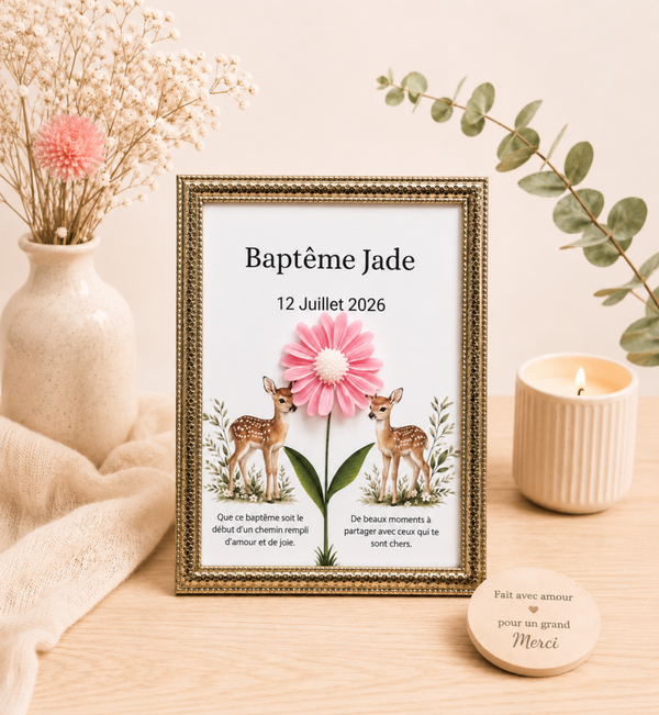 Cadre Baptême différents thèmes