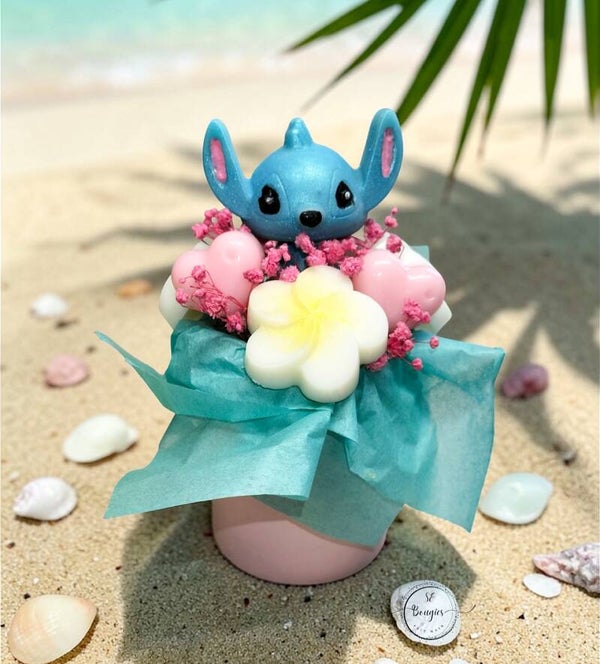 Bouquet aloha bleu au Monoï