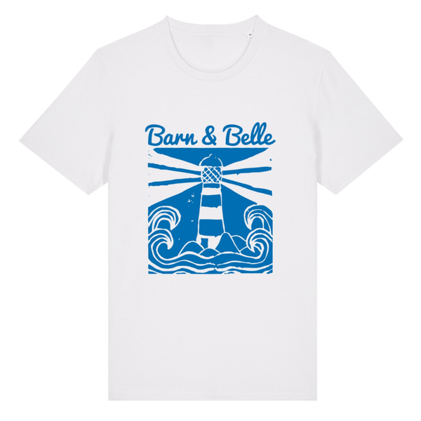 T-Shirt Wit/Blauw Barn & Belle