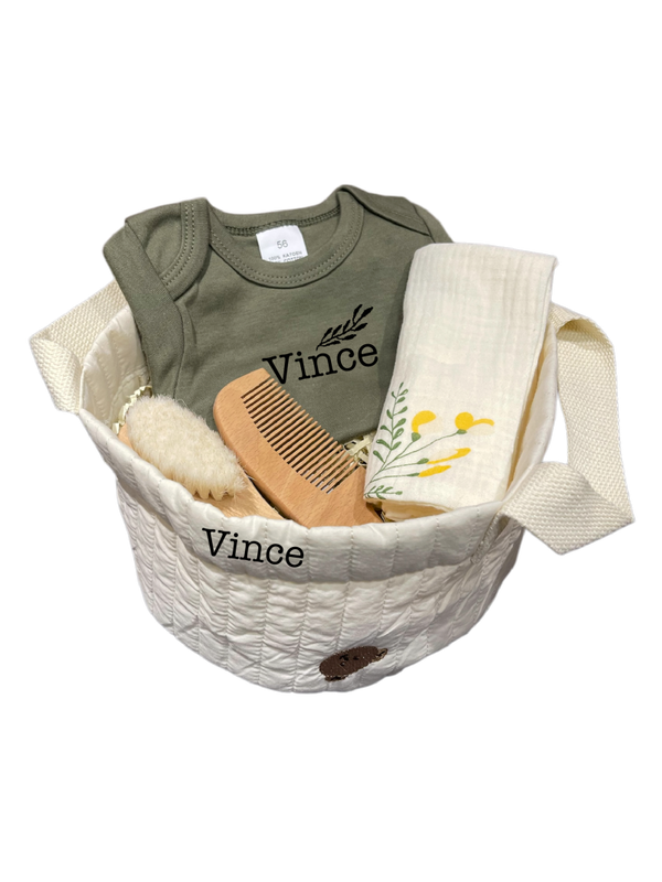 Kraamcadeau pakket mand beertjes