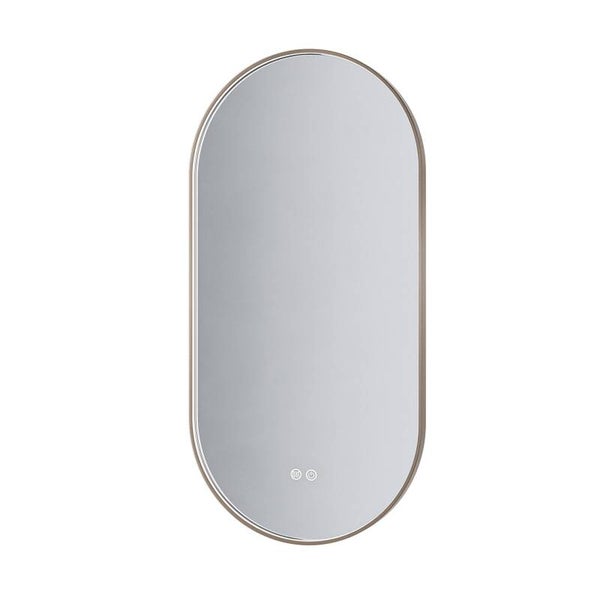 Miroir LED ovale avec cadre
