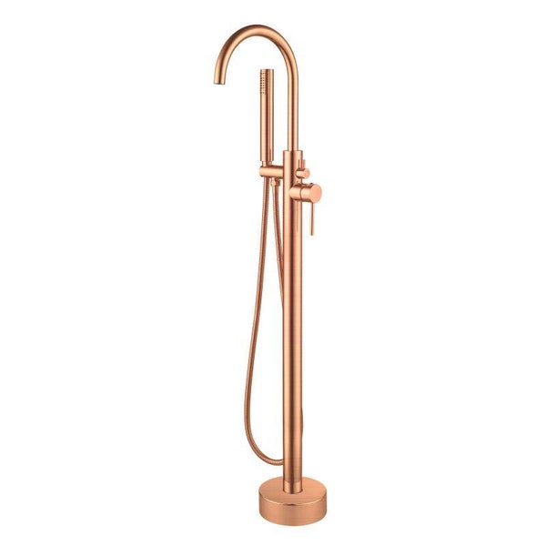 Robinet de bain sur pied avec douchette (arrondi)