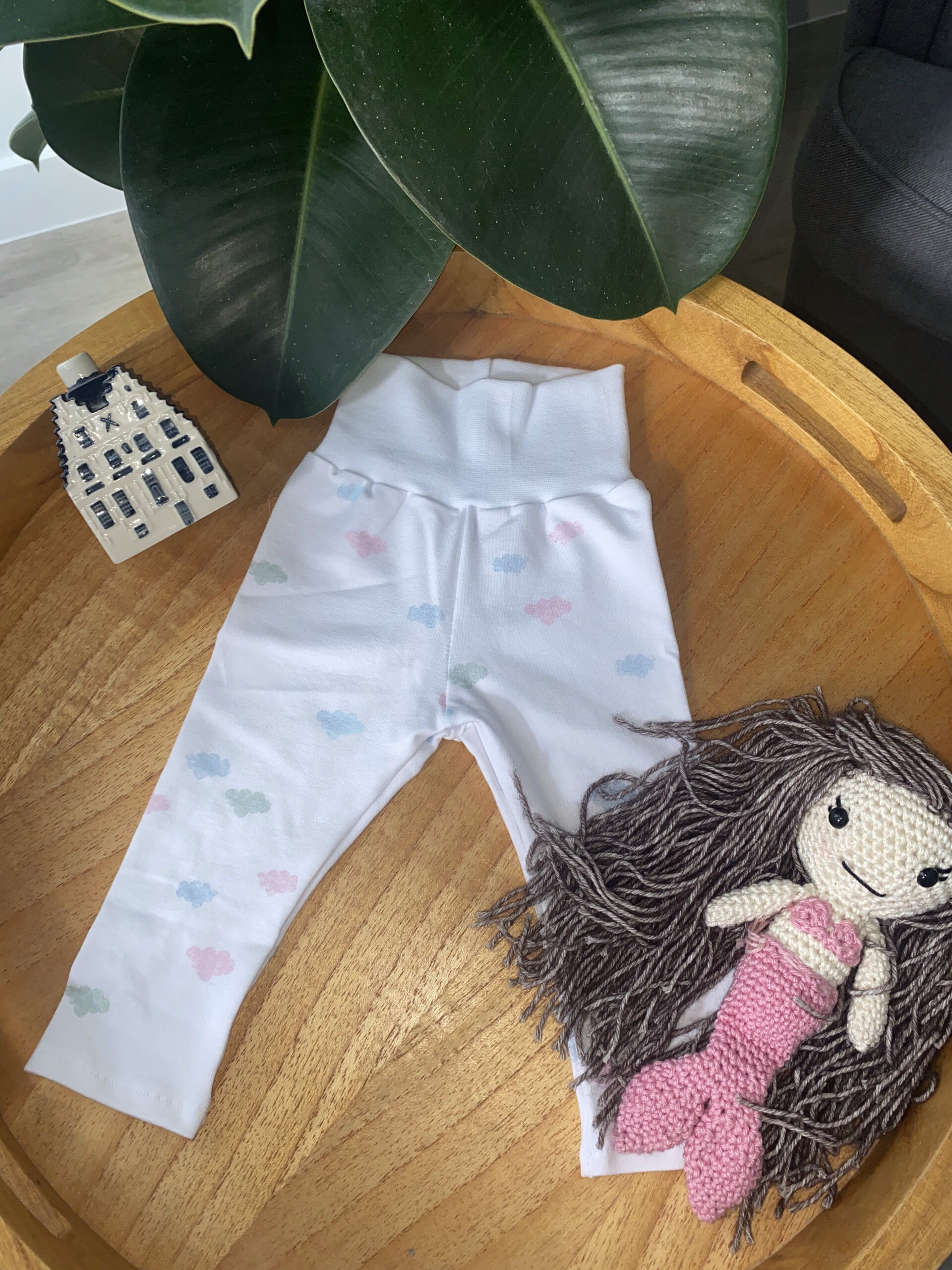 Baby legging wolkjes