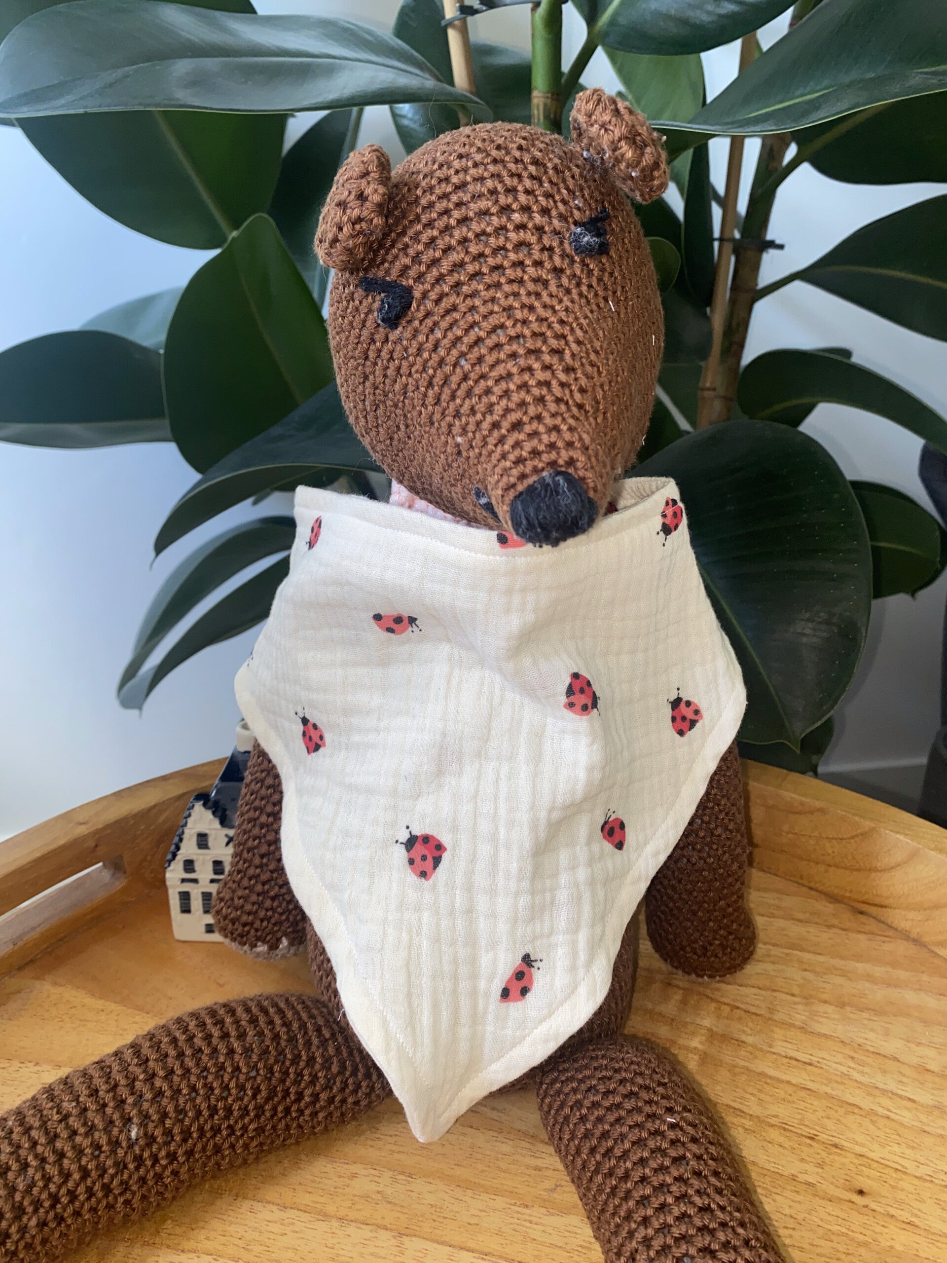 Hydrofiele kwijldoek lieveheersbeestjes