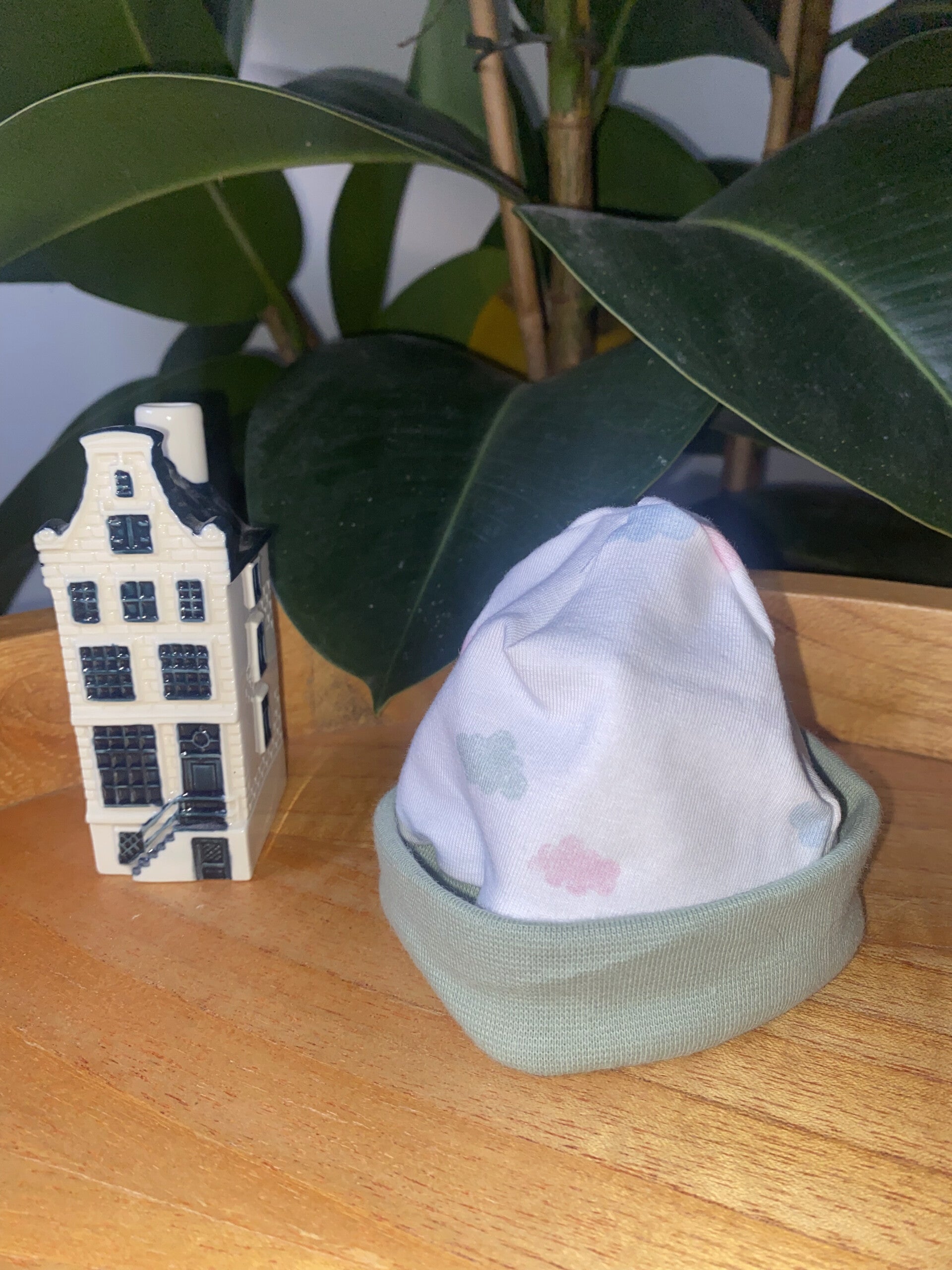 Beanie unisex wolkjes