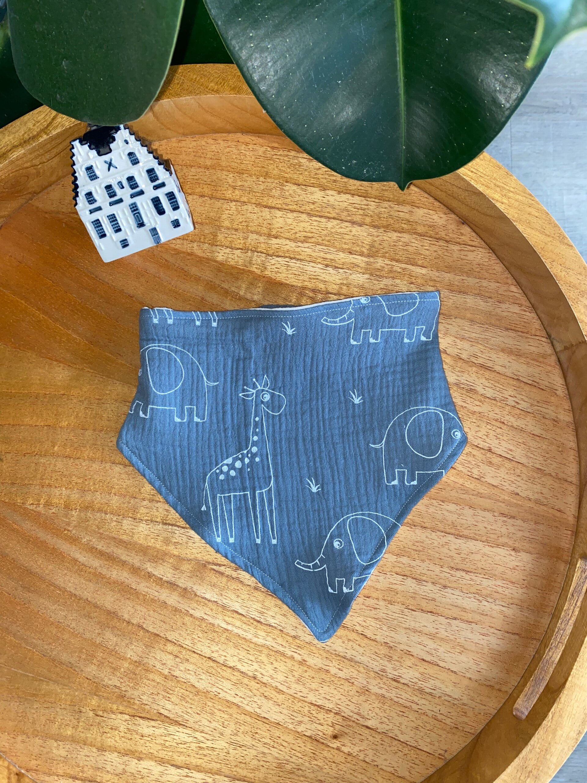 Baby bandana dieren blauwe