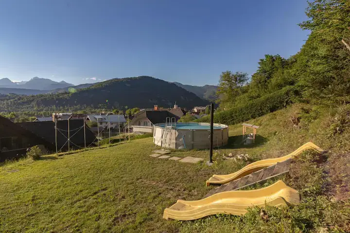 Private pool children playground bohinj apartment