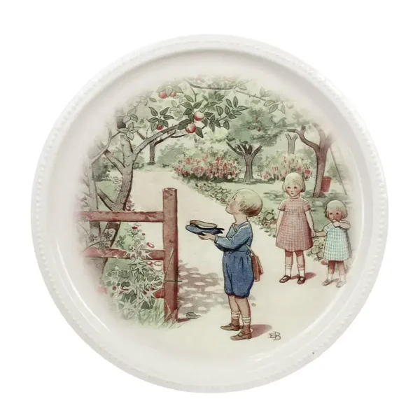 Bricka i plåt Äppellunden Elsa Beskow