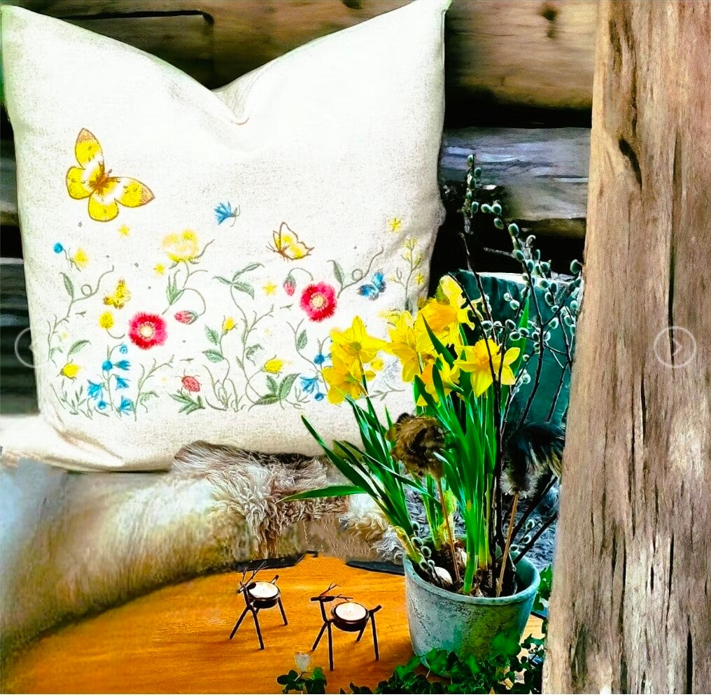 Kuddfodral Sommaräng Ull