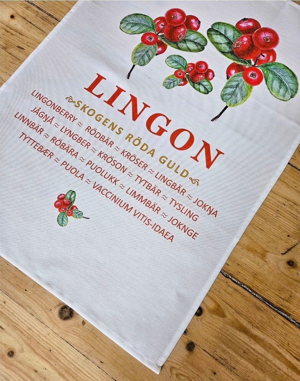 Kökshandduk Lingon