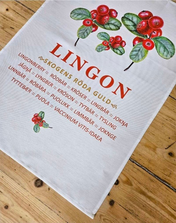Kökshandduk Lingon