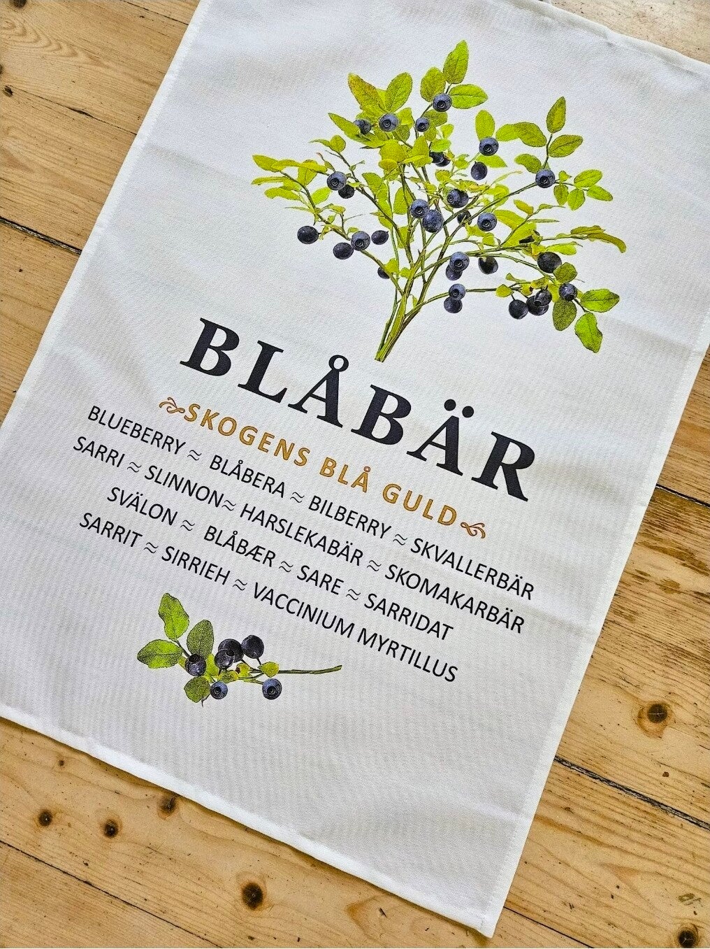 Kökshandduk Blåbär