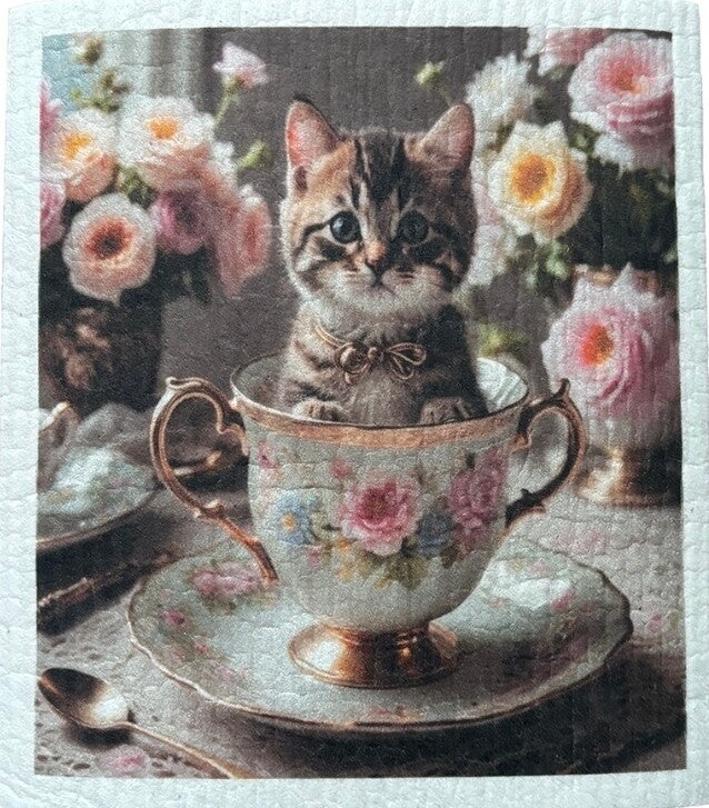 Disktrasa Katt i tekopp