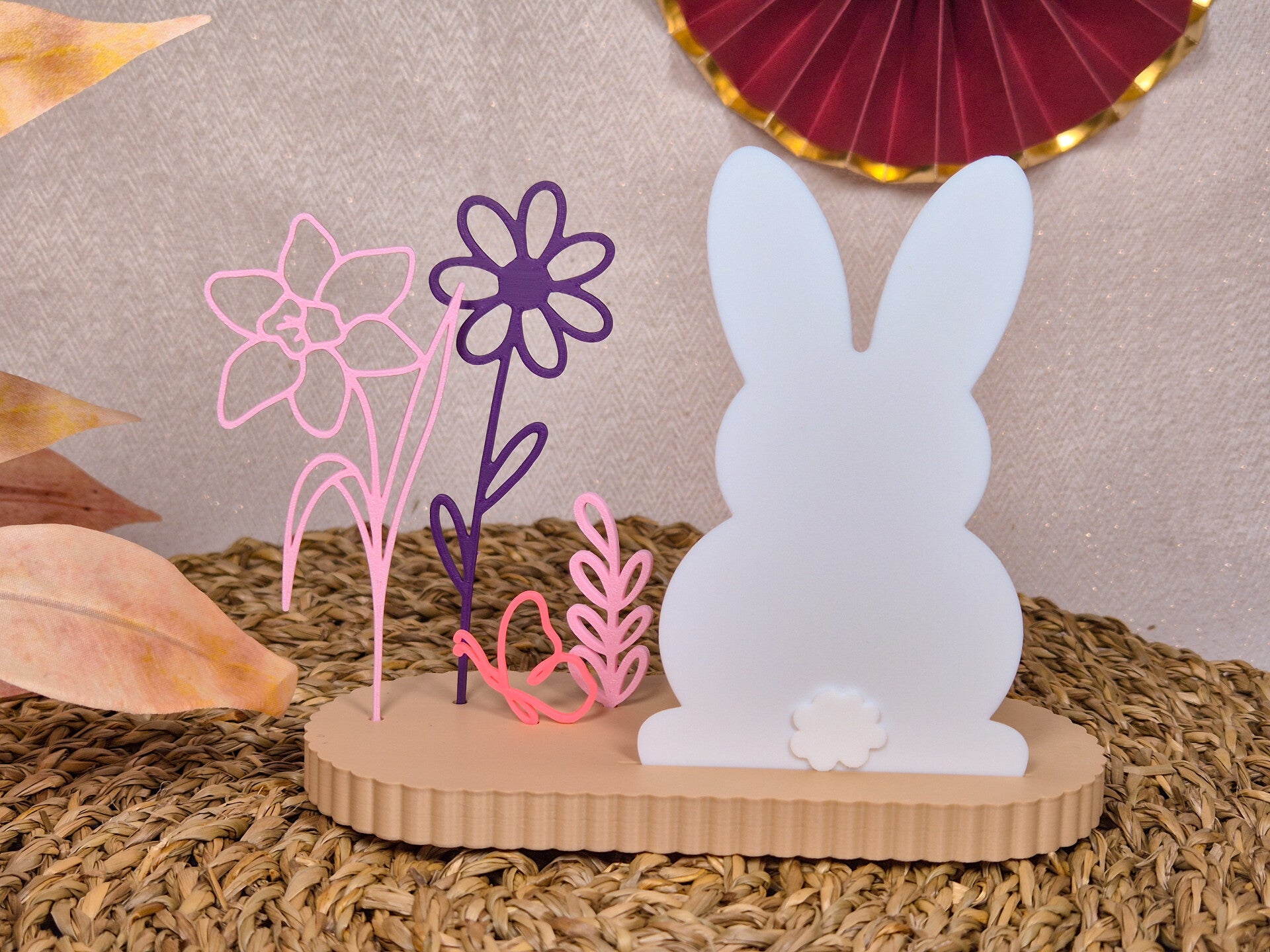 Teelichthalter mit Steckblumen