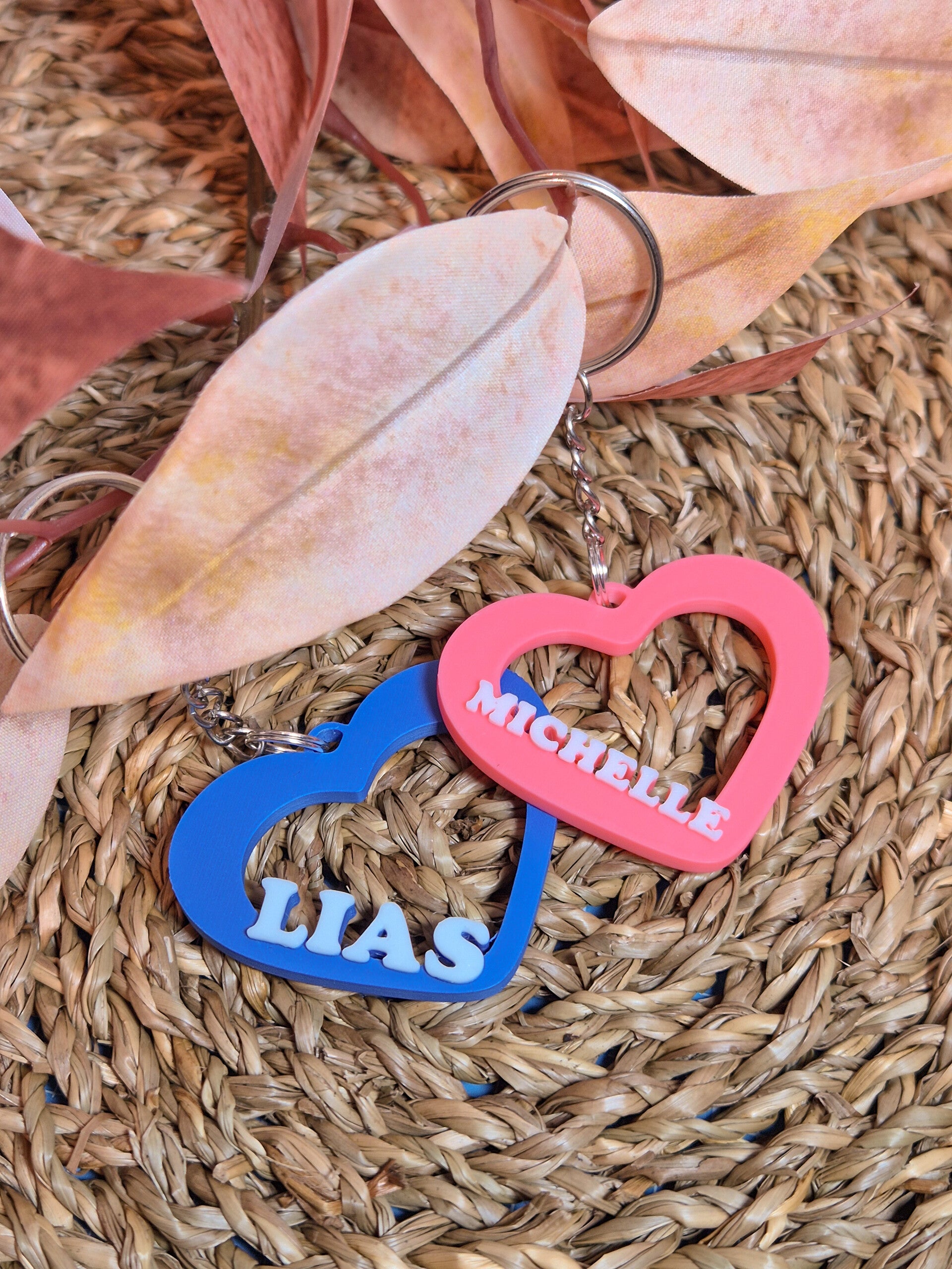 Schlüsselanhänger Herz - personalisiert