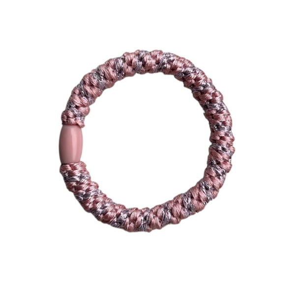 Elastiek - licht roze/glitter