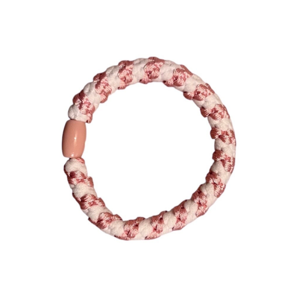 Elastiek - lichtroze/wit