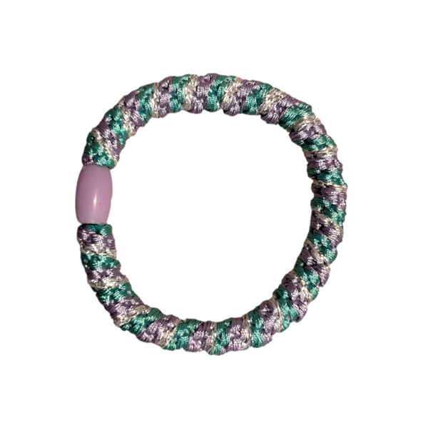 Elastiek - groen/lila