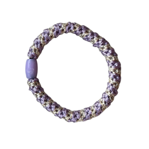 Elastiek - lila/goud