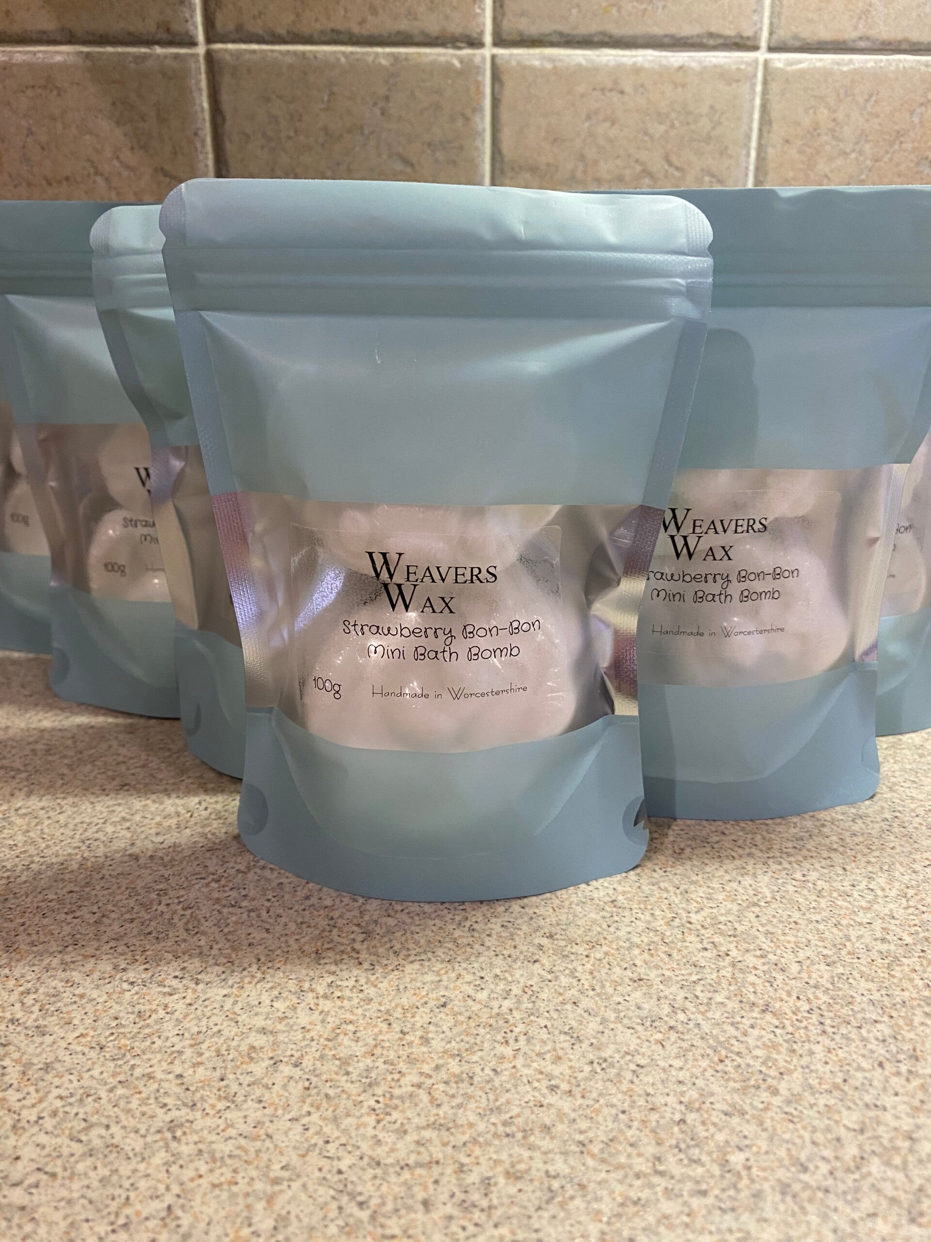 Strawberry Bon-Bon Mini Bath Bombs